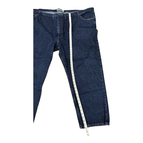 WRANGLER AUTHENTICS Jeans Big & Tall Mens 58 x 30 Straight Leg Dark Blue ZM200RD - Picture 5 of 14